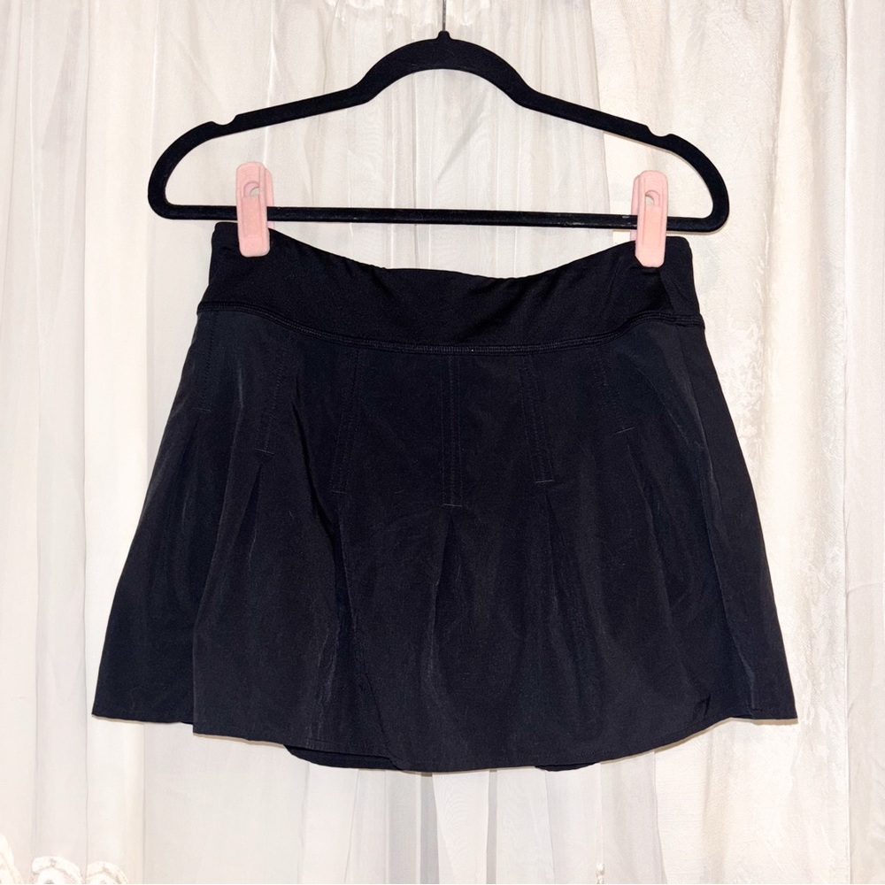Athleta Black Pleated Skort